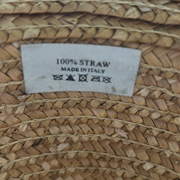 Stylish Tan Straw Hat with Multicolor Band - Picture 5 of 5